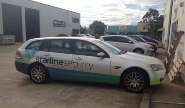 Sales Car With Starline Security Logo